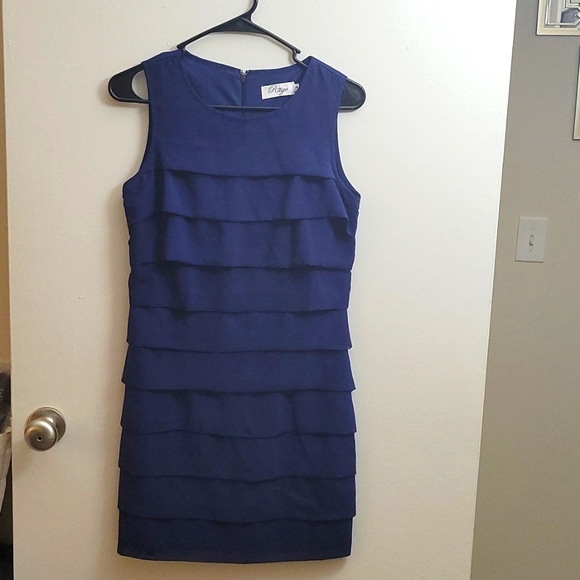 NWOT Madam Rage Blue Layer Dress - Picture 5 of 13